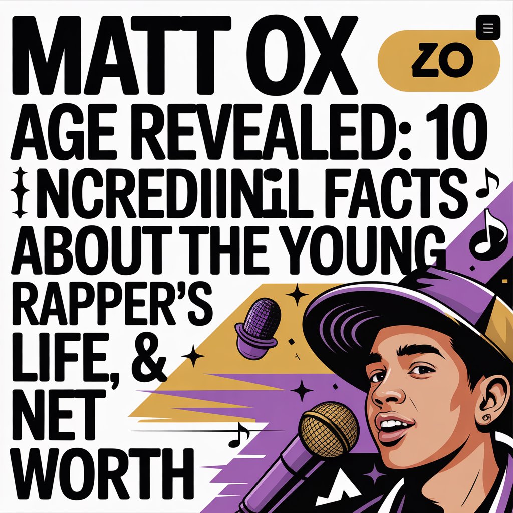 “Matt Ox Age Revealed: 10 Incredible Facts About the Young Rapper’s Life, Career & Net Worth”